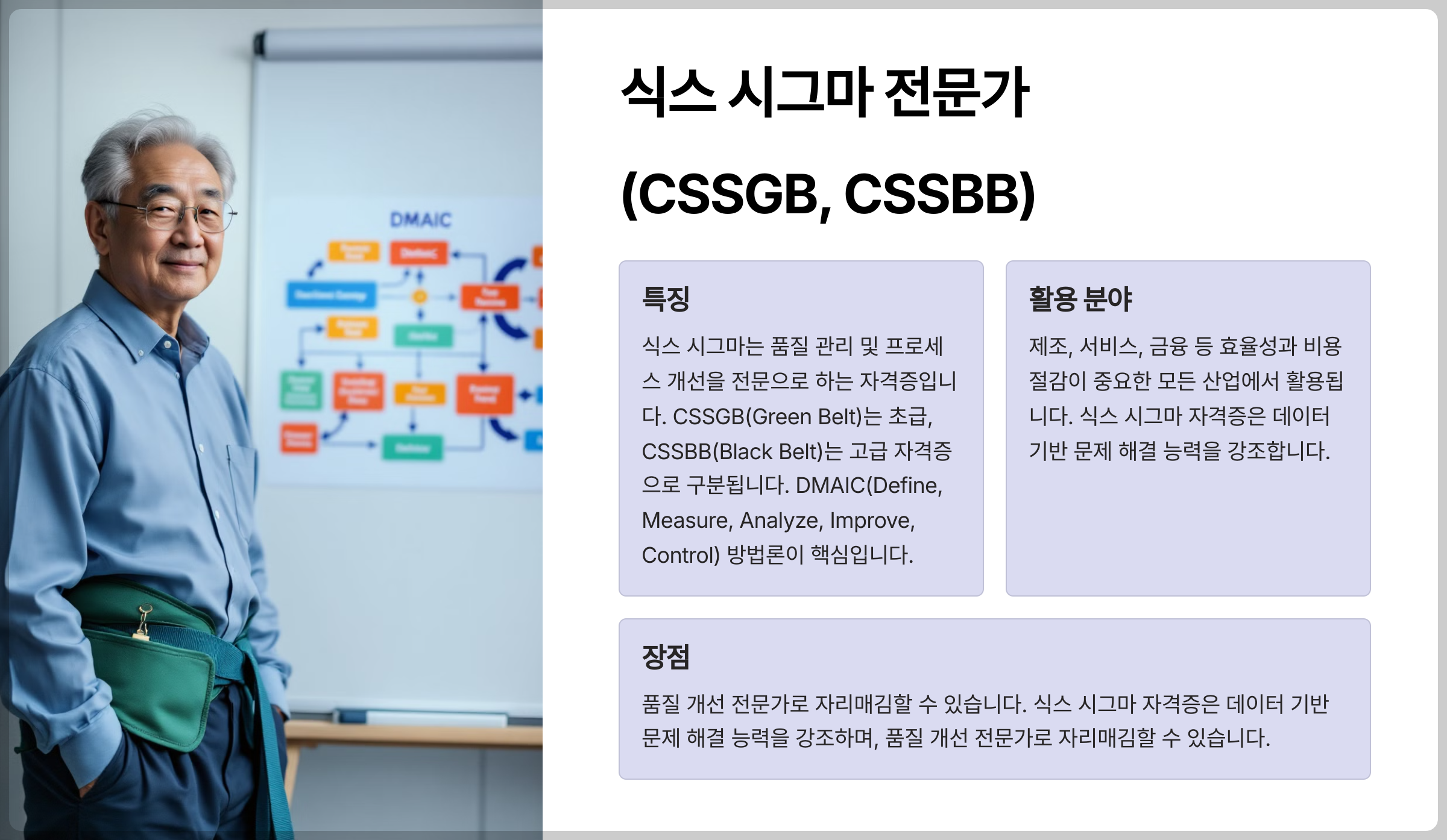 식스 시그마 전문가 (CSSGB, CSSBB)