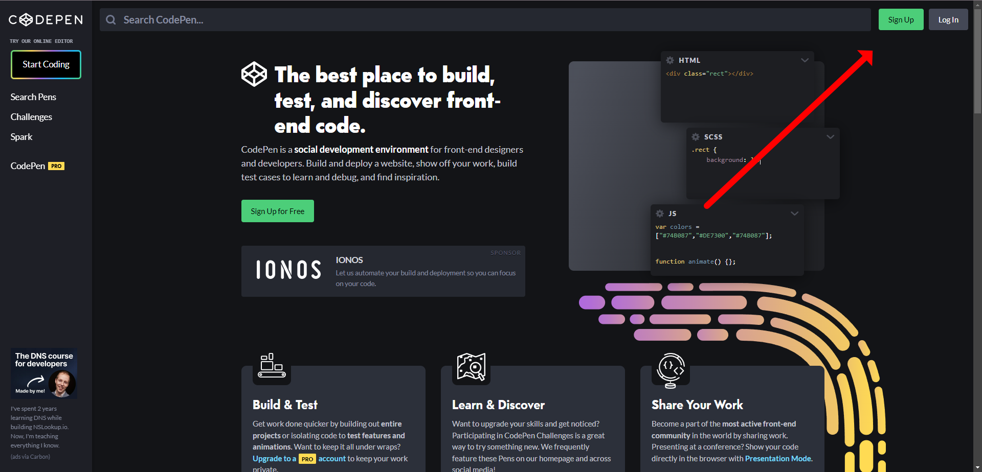 [CODEPEN] 블로그에 확인이 바로 확인되는 코드를 넣어보자