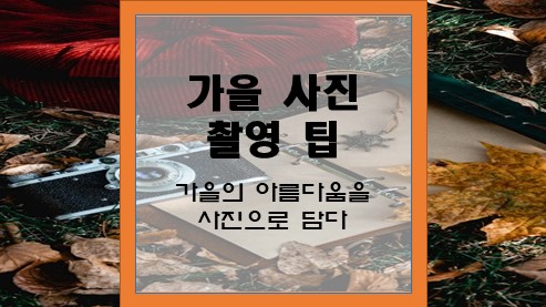 가을-사진-촬영-팁