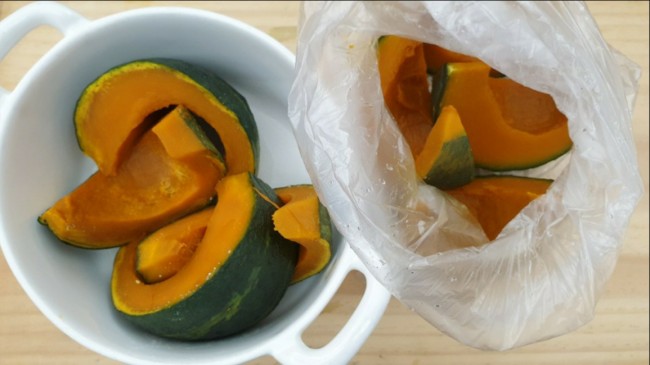 호박찜기 전자레인지로 찌는 보관법 손질법 어린이 키토 간식 19