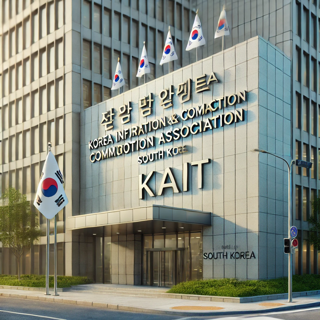 한국정보통신진흥협회 건물 외관과 안내 표지판