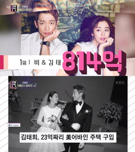  비️김태희, 권상우·전지현 제치고 부동산 자산 1위…'814억원'