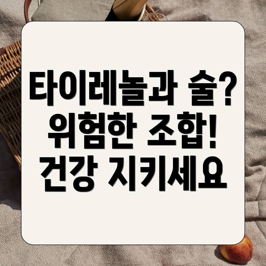 타이레놀과 술