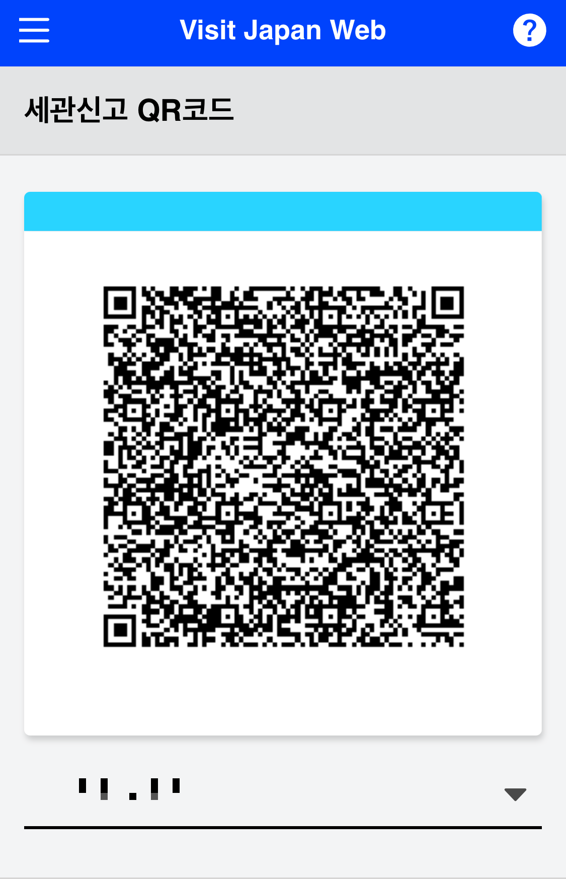 세관신고-QR코드-사진