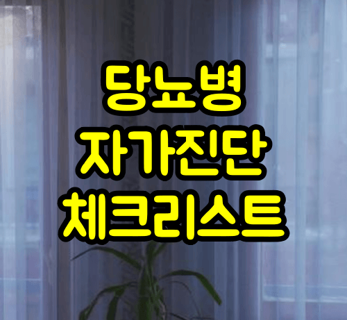 당뇨병 자가진단 체크리스트