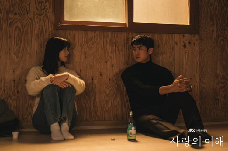 사랑의 이해 15회, 안수영과 하상수가 민박집에서 깡소주를 마시는 장면