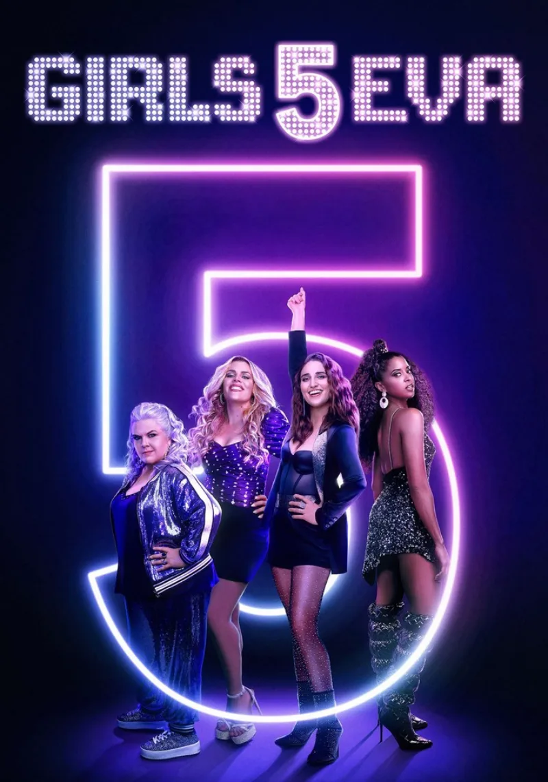 숫자 5를 배경으로 5명의 여성이 등장하는 걸스 파이브 에바: 시즌 3 포스터