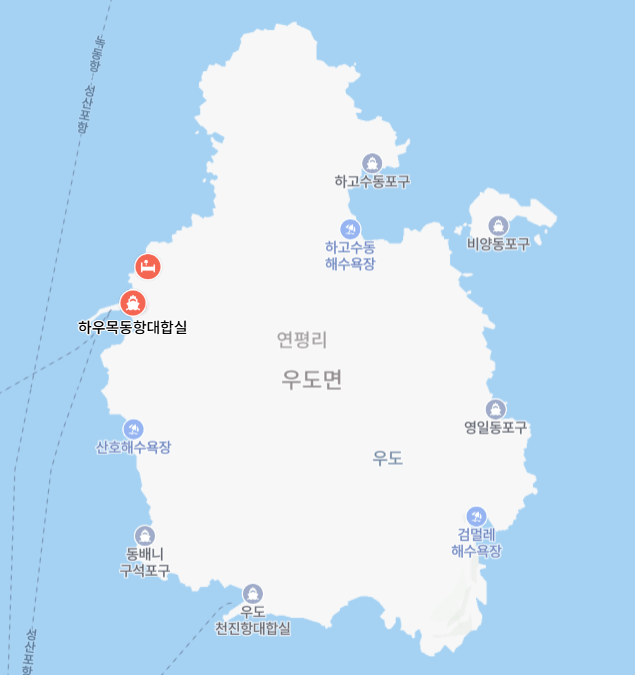 하우목동항 주소, 지도