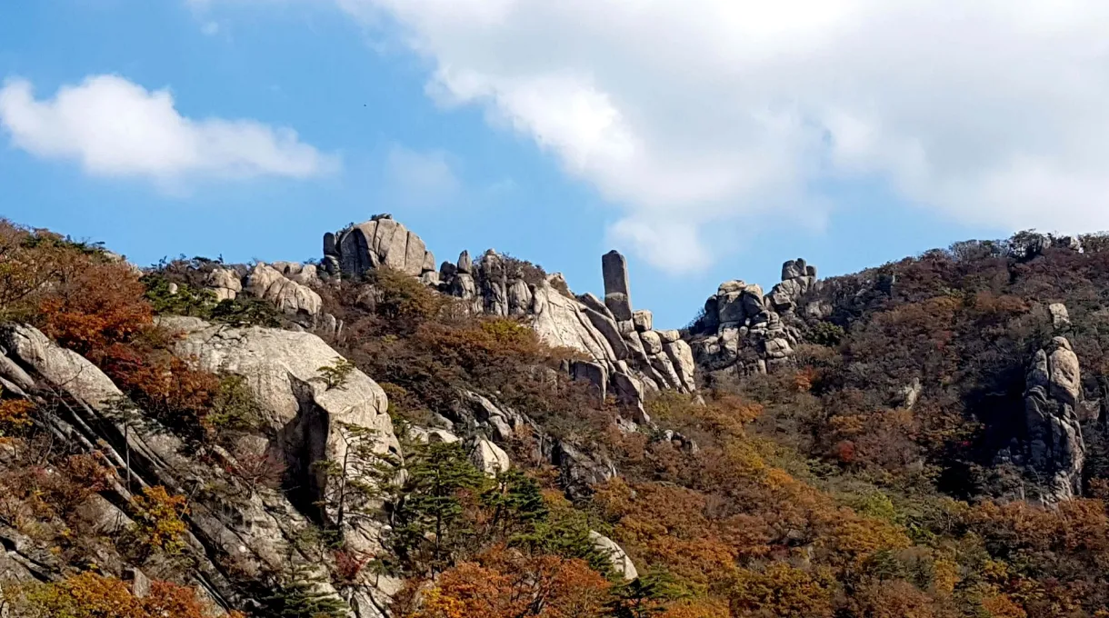 속리산 문장대 가을산 가을단풍