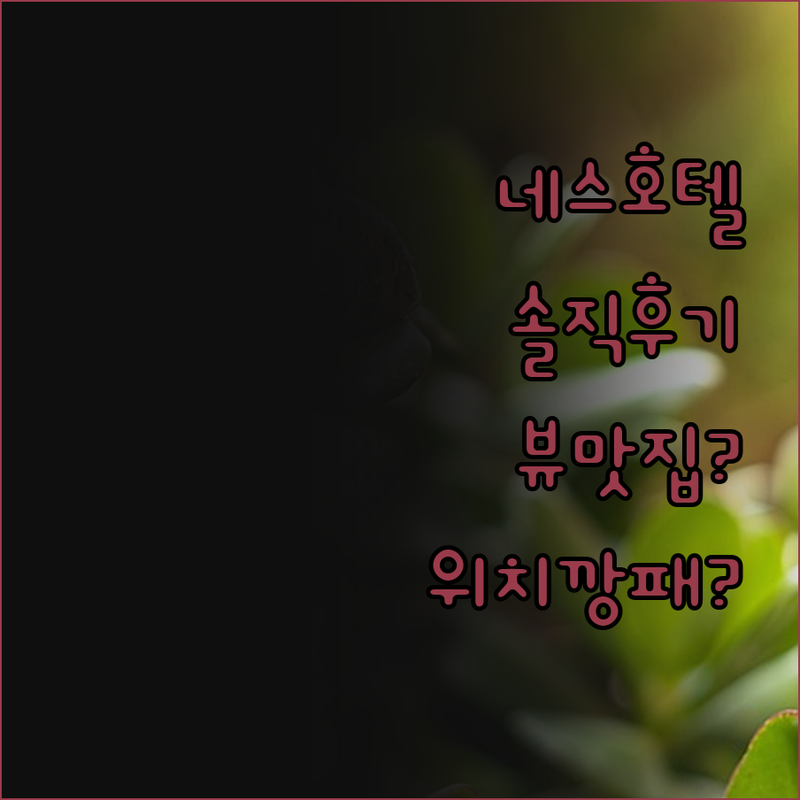 로흐 네스 클란스만 호텔 진실 후기 