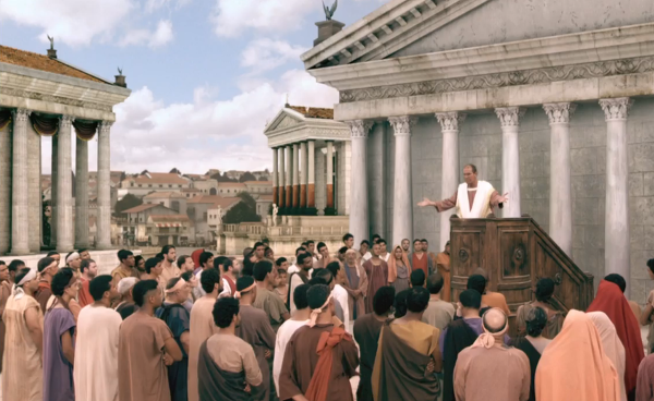 고대-그리스-광장-민주주의-연설-장면-이미지