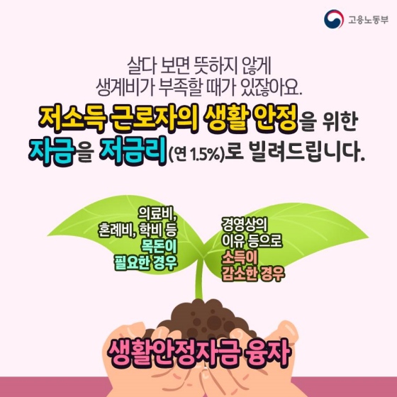 근로자 생활안정자금 융자 신청