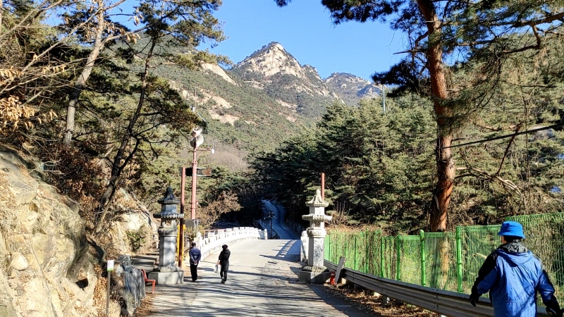  북한산 삼천사계곡의 겨울