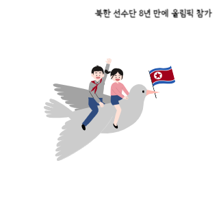 북한-선수단