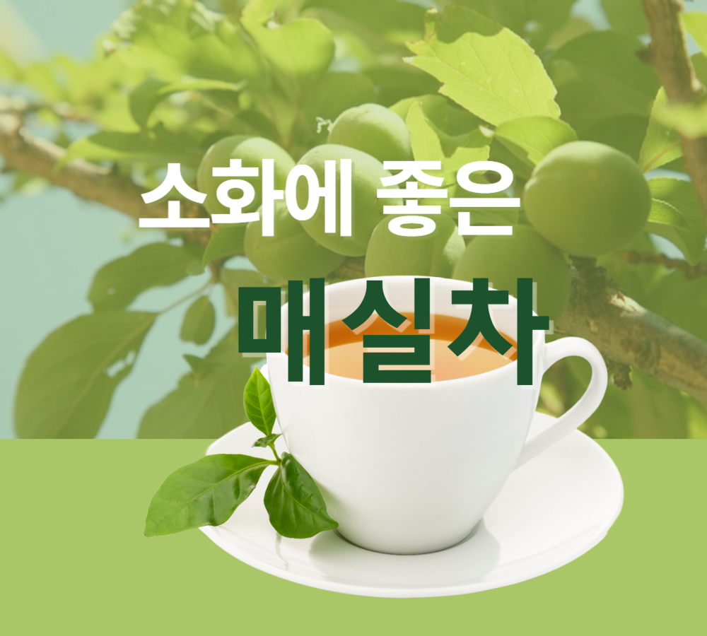소화에 좋은 매실차 이미지입니다