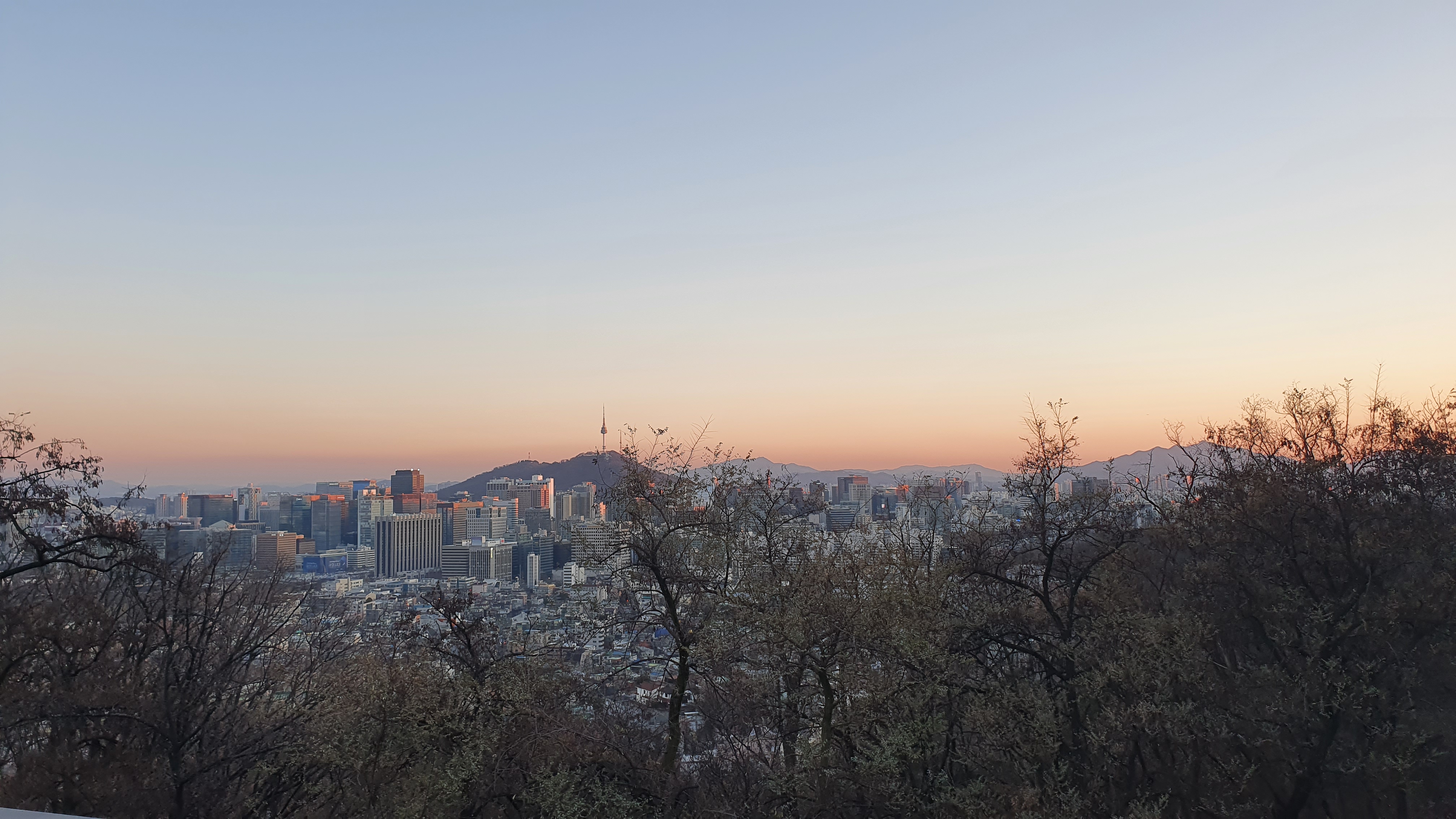 남산타워가 보이는 전경