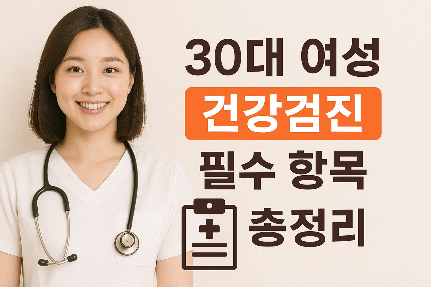 30대 여성 건강검진 필수 항목 총정리