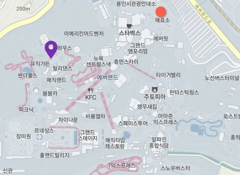 플라잉 레스큐 위치 지도