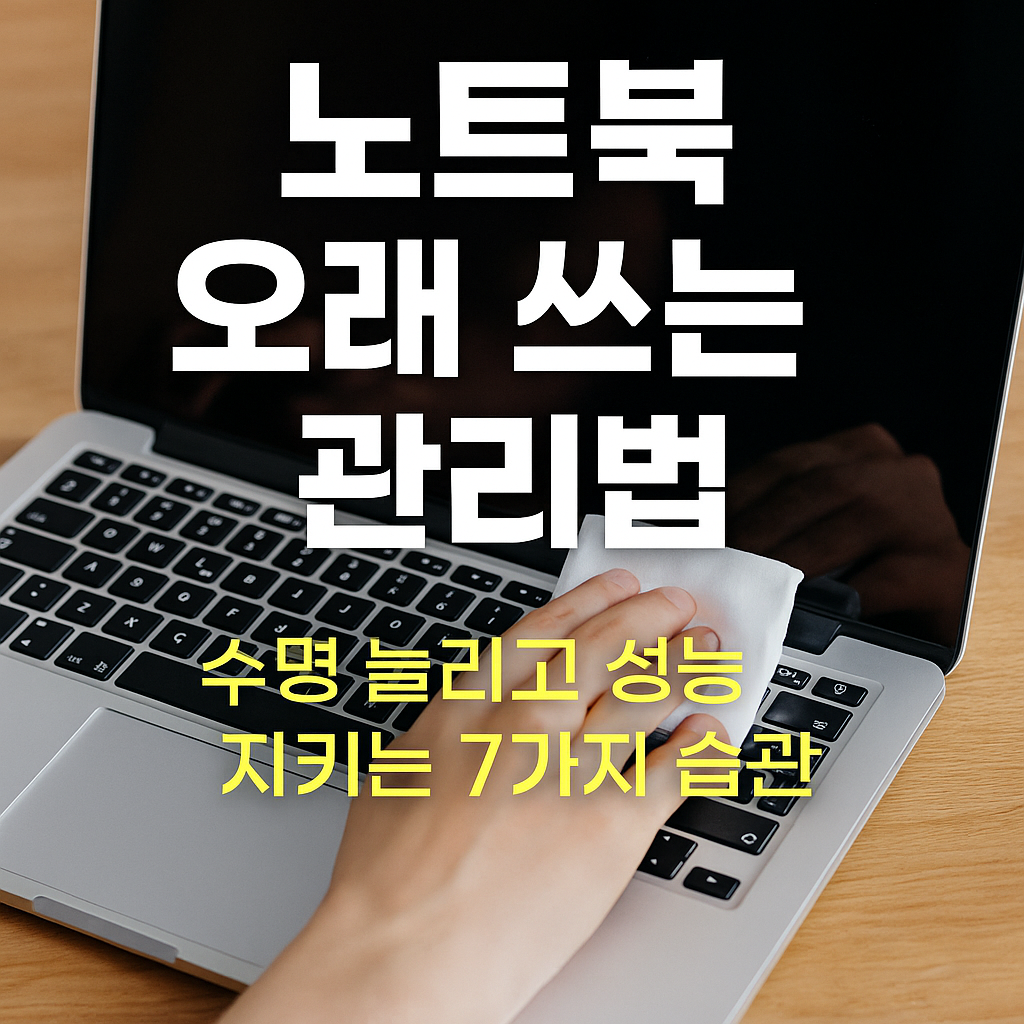 노트북 오래 쓰는 관리법 ❘ 수명 늘리고 성능 지키는 7가지 습관