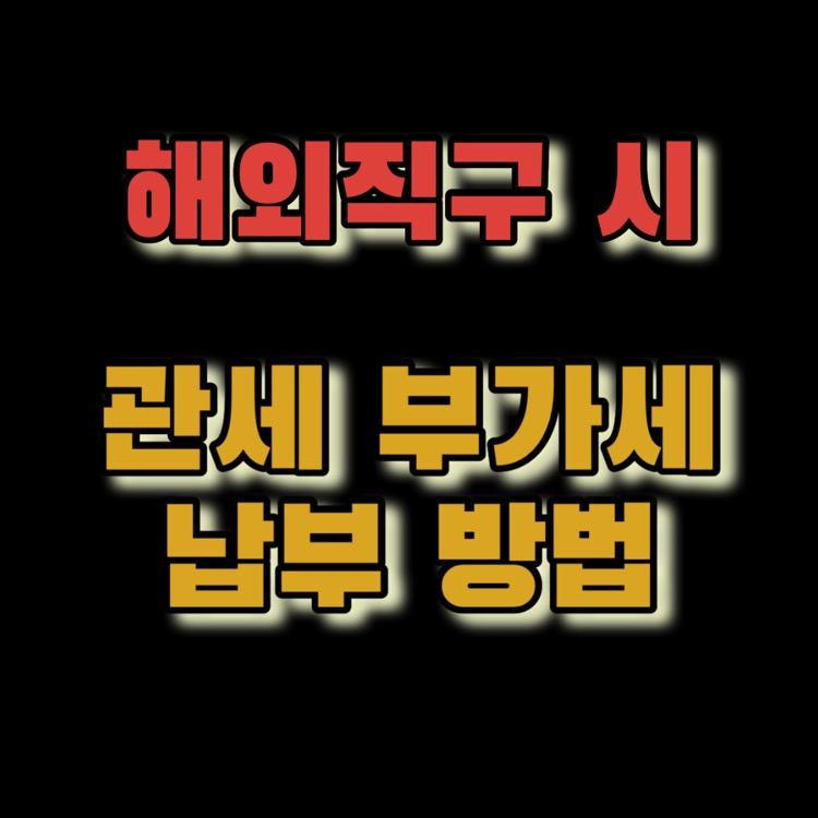 DHL 관부가세 납부하는법 해외 직구 배송