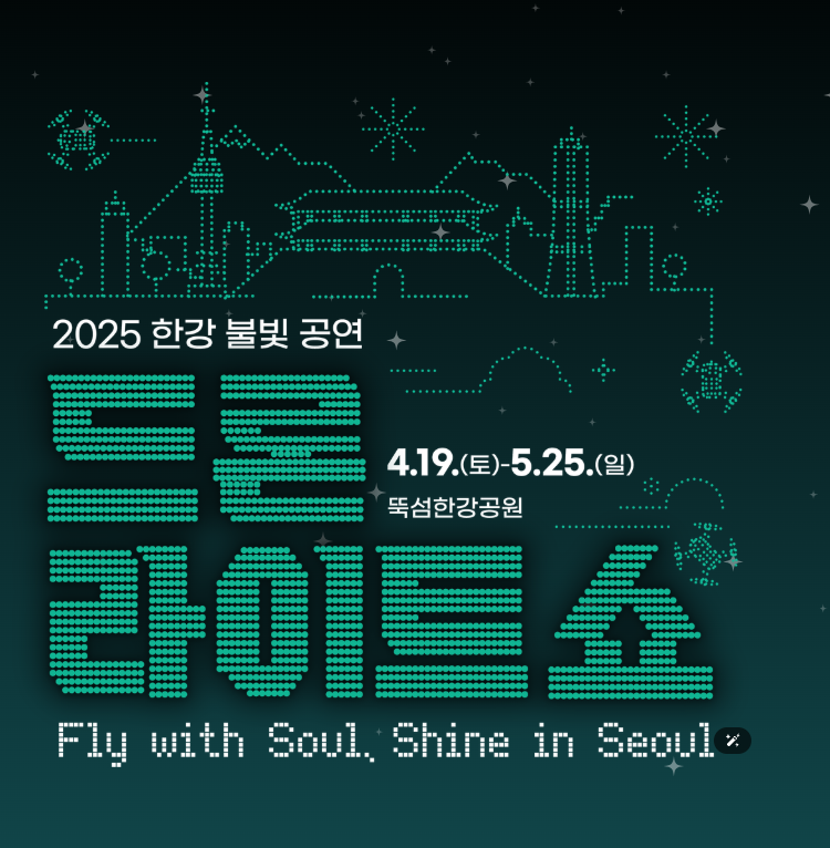 2025 한강 드론쇼 일정 및 관람꿀팁