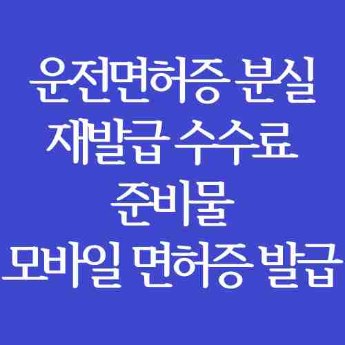 운전면허증-분실-재발급-방법-설명-내용-수수료-준비물-모바일-운전면허증-발급-받는-절차-상세-사항
