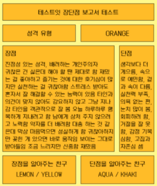 테스트잇 장단점 보고서 테스트 mbti