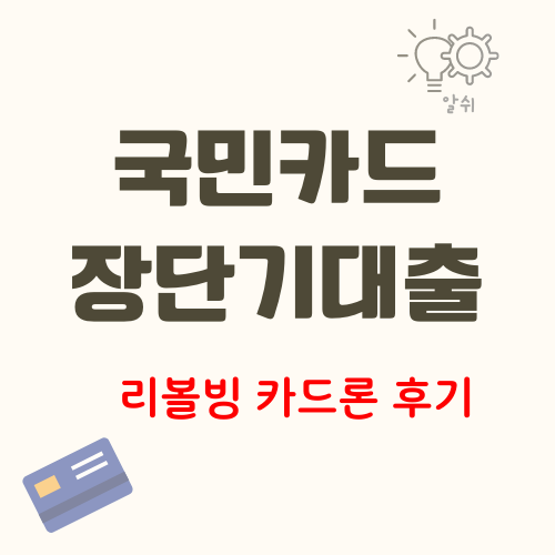 국민카드-장기카드대출-후기