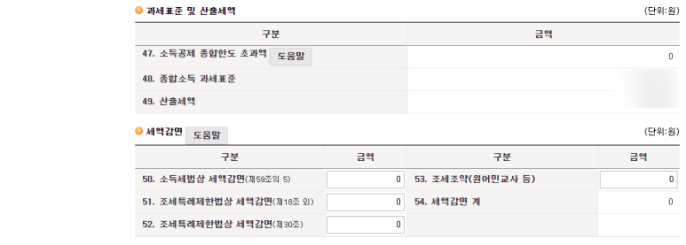퇴사자 종합소득세 신고 2020년 퇴사자/프리랜서 5