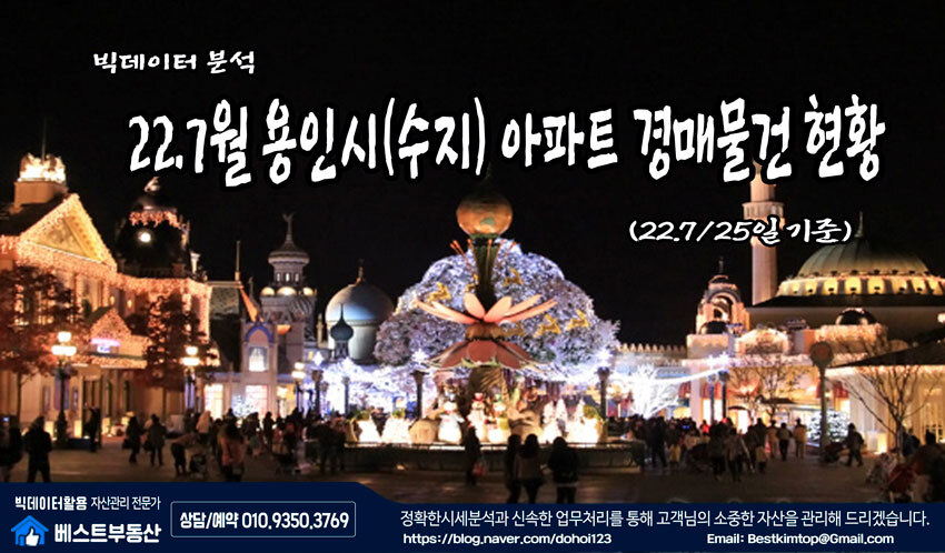 용인시(수지) 아파트 경매물건 분석-(7/25일 기준)!!!