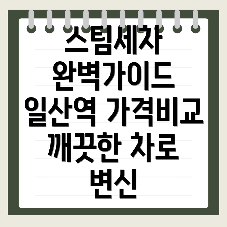 일산역 스팀세차 가격