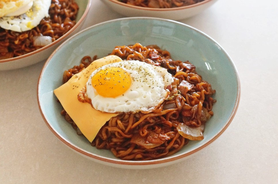 짜파게티 맛있게 만드는 법, 짜개치 조합과 상추쌈을 먹는 주말 요리 8