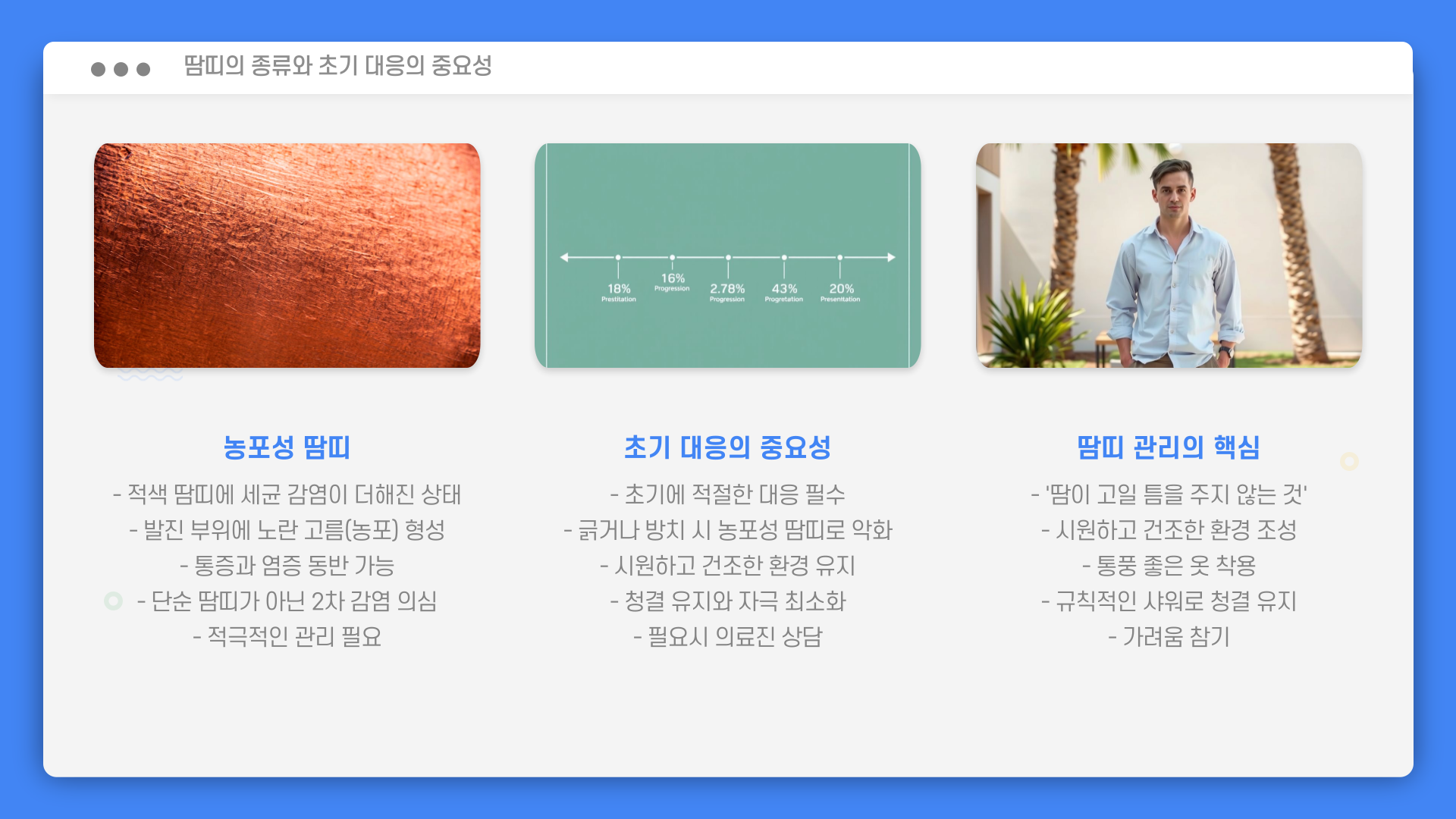 성인땀띠-초기증상