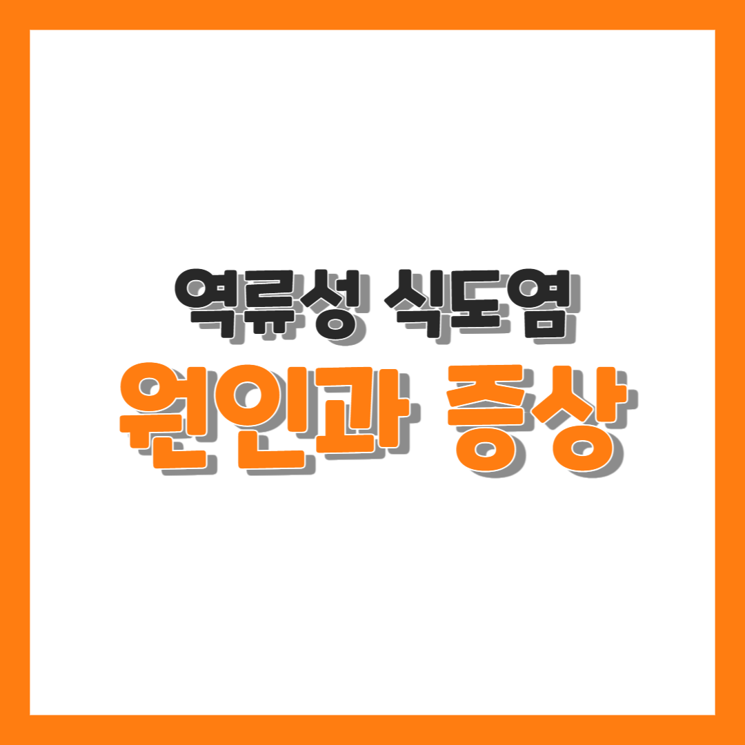  역류성식도염의 원인과 증상