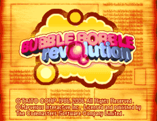  (NDS / USA) Bubble Bobble Revolution - 닌텐도 DS 북미판 게임 롬파일 다운로드