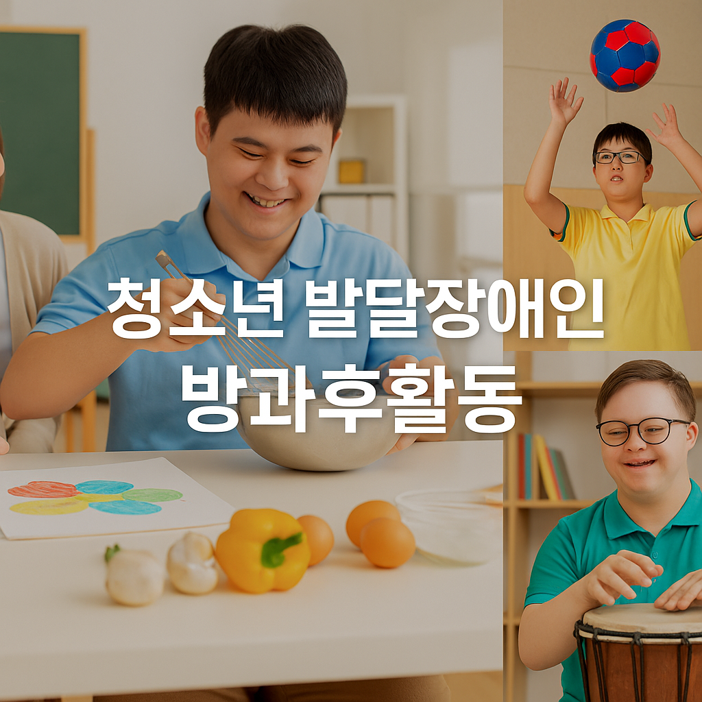 발달장애청소년-방과후서비스-복지로-활동지원-취미교육-사회성훈련-자립지원-특수교육서비스