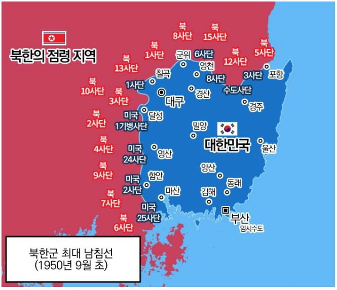  625 당시 풍전등화 상황