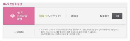 멜론 이용권 가격