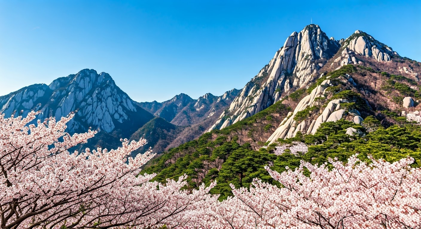 진안 마이산 벚꽃