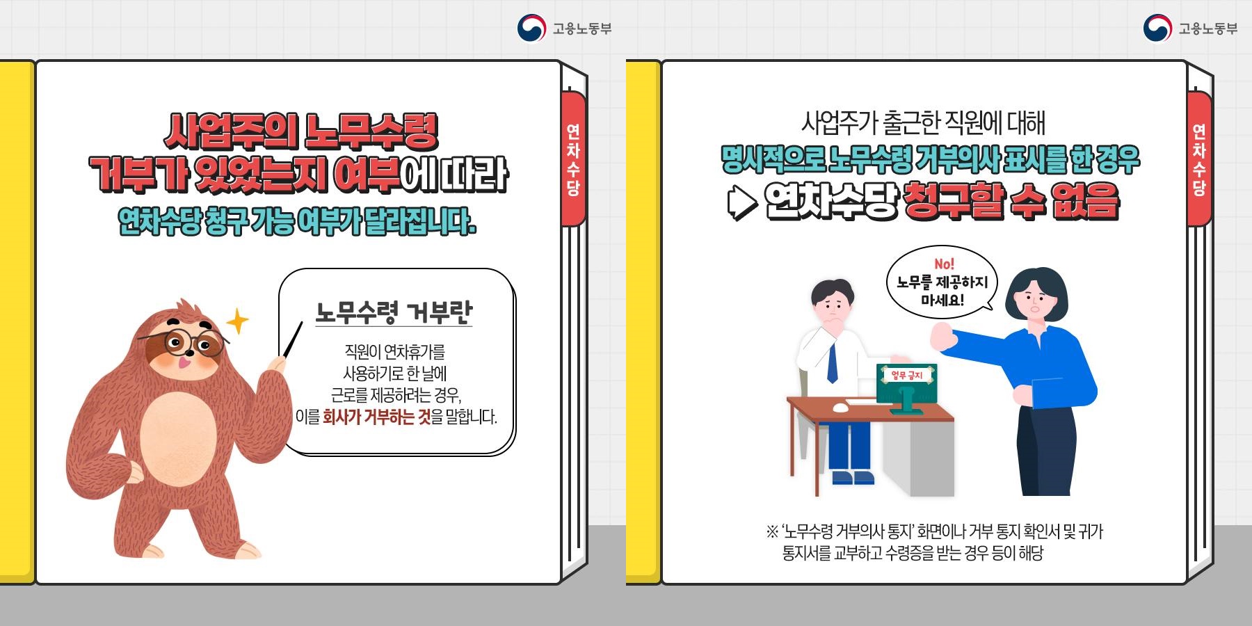 연차수당 청구가능 여부 설명자료 03~04