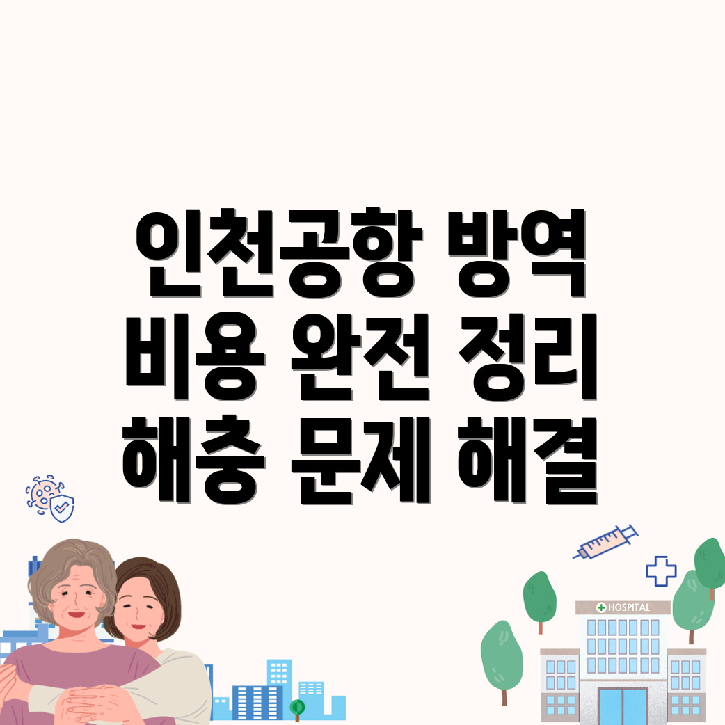 인천공항 방역업체 비용