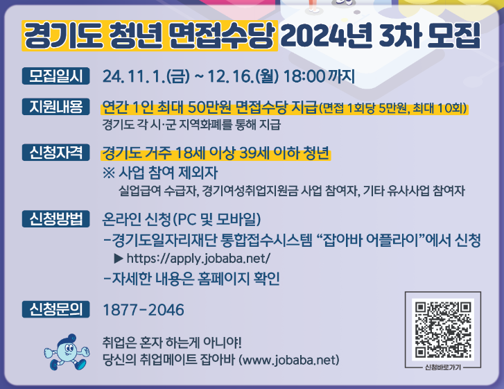 경기도 청년 면접수당