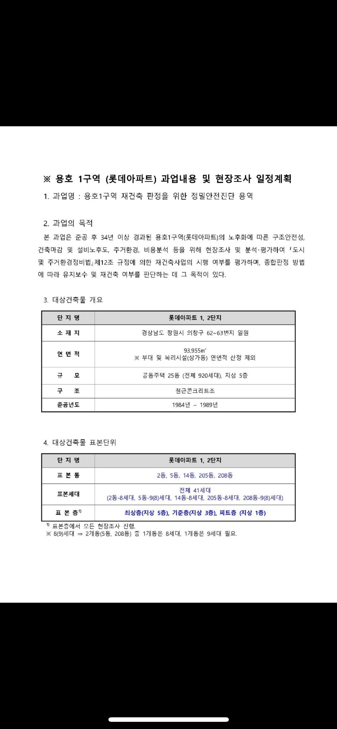  창원 롯데맨션, 용호1구역 진행 상황