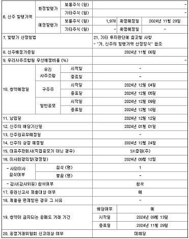 알파녹스-유상증자-일정