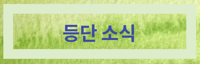  등단 소식