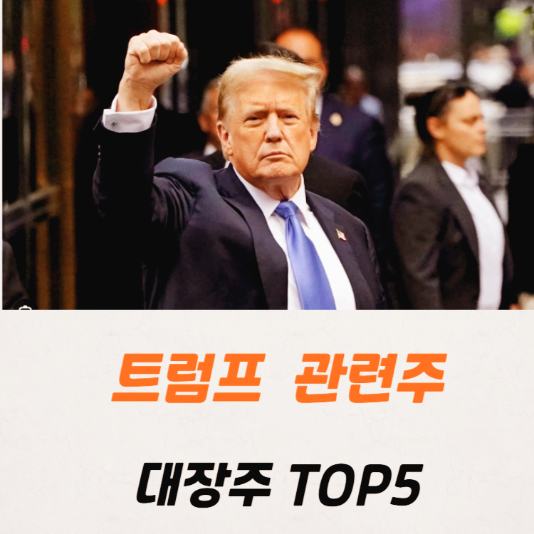 트럼프 관련주 대장주 테마주 수혜주 TOP5