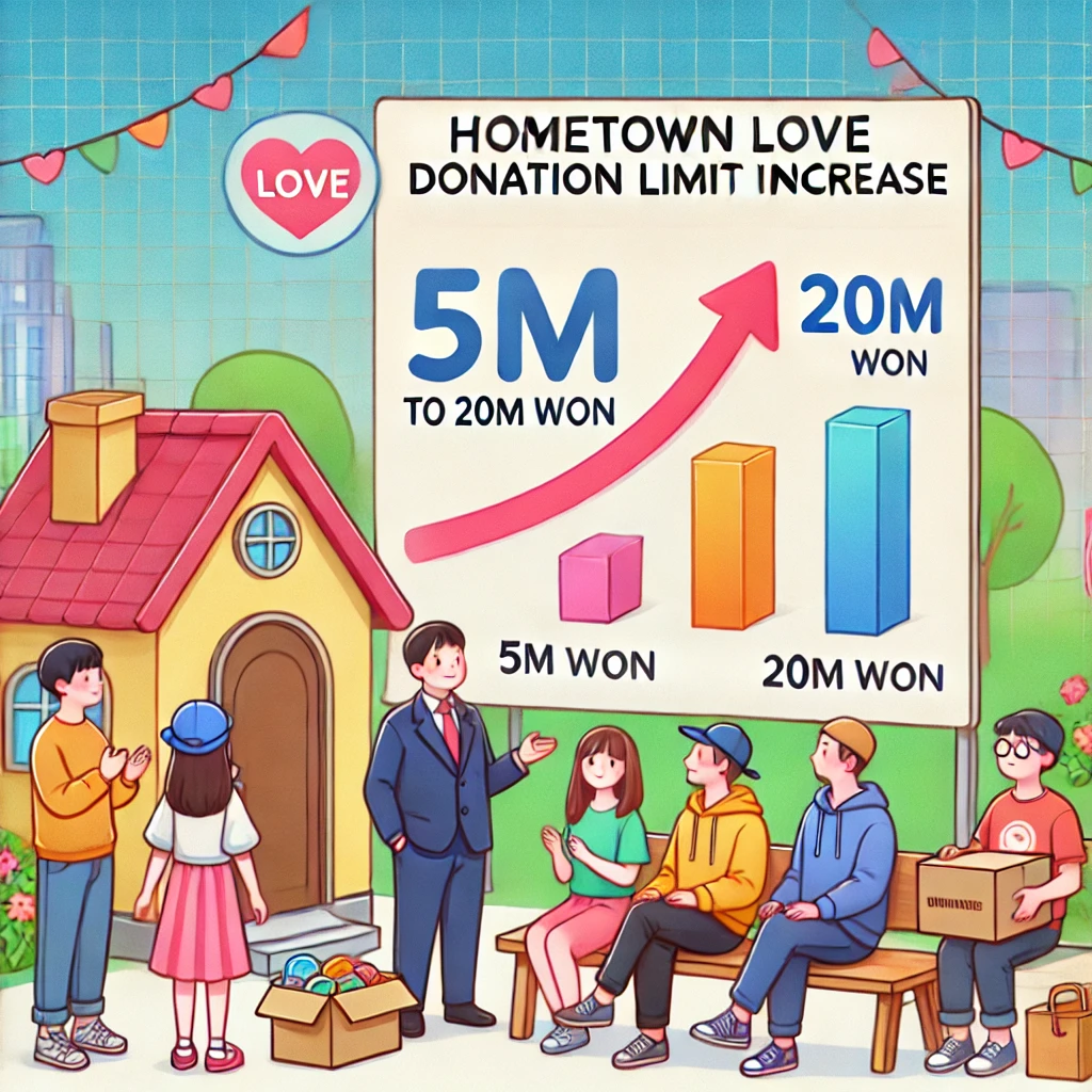  고향사랑기부 한도가 2000만 원으로 대폭 확대 