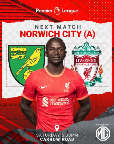  8월15일 노리치 리버풀 무료중계 EPL 개막전