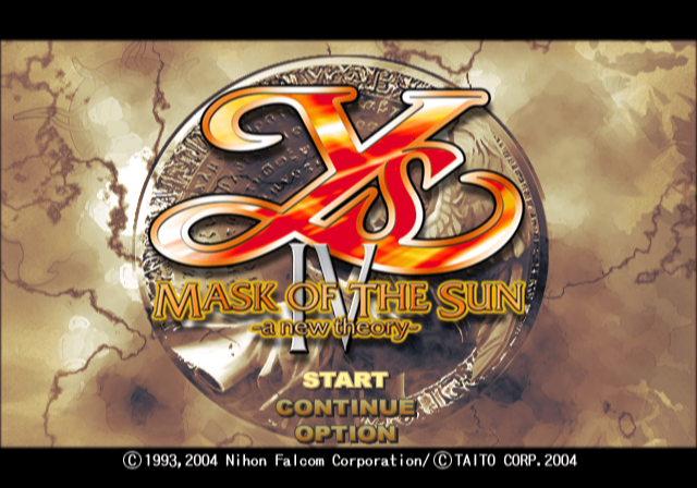  타이토 / 액션 RPG - 이스 4 마스크 오브 더 선 -a new theory- イースIV マスクオブザサン アニユーセオリー - Ys IV Mask of the Sun A New Theory (PS2 - iso 다운로드)