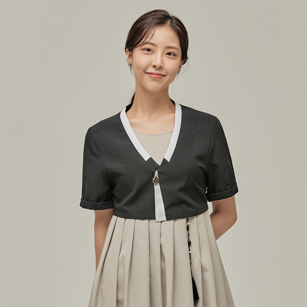 리슬 생활한복 목이 마고자저고리